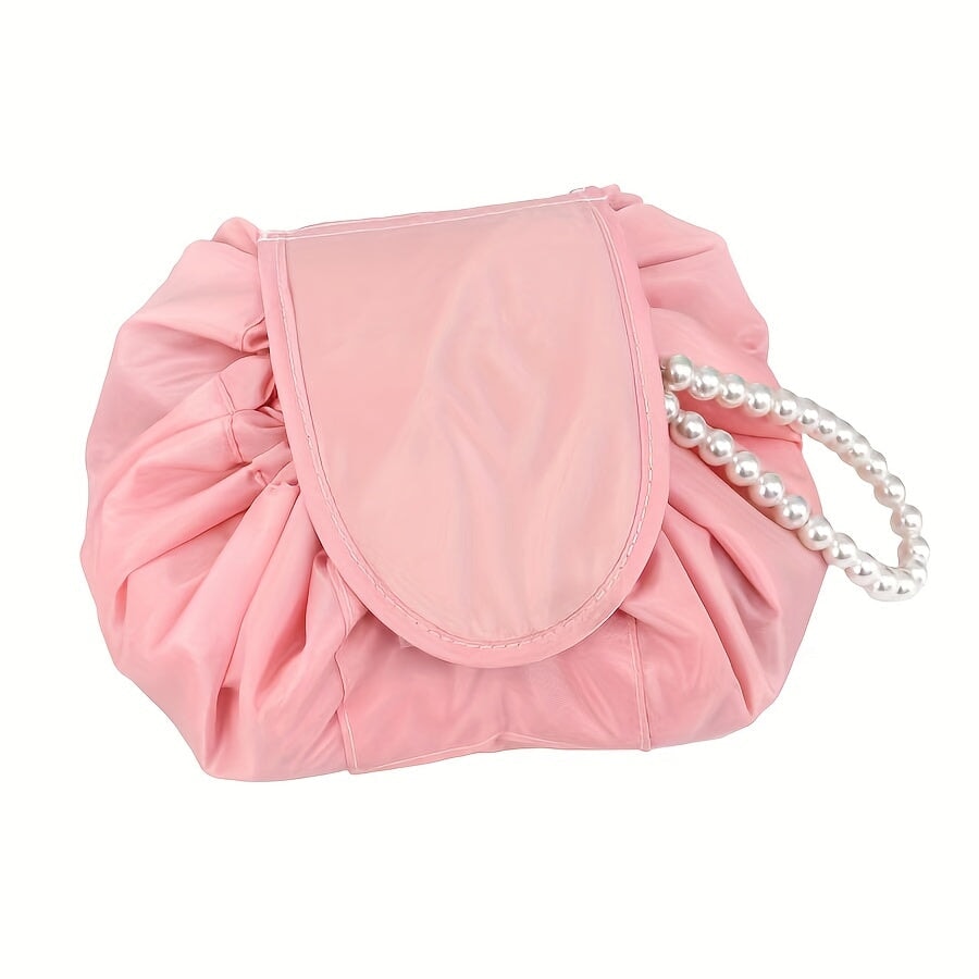 Drawstring Bag, Portable Travel Storage Bag, Large Capacity Makeup Bag With Chain CO/B\HA 