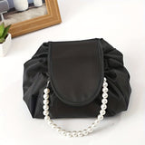 Drawstring Bag, Portable Travel Storage Bag, Large Capacity Makeup Bag With Chain CO/B\HA 