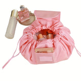 Drawstring Bag, Portable Travel Storage Bag, Large Capacity Makeup Bag With Chain CO/B\HA 
