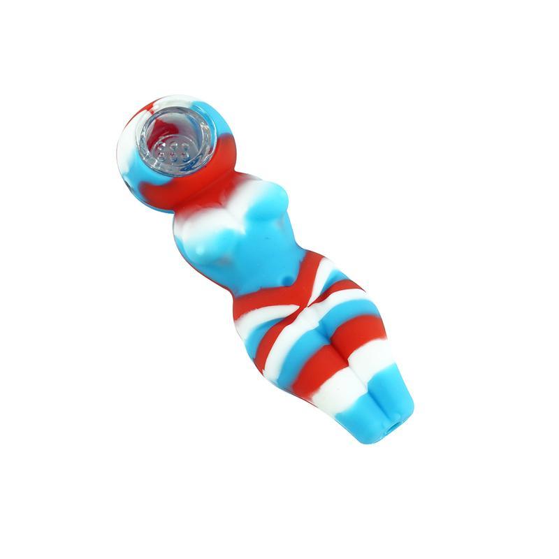 Female Silicone Tobacco Hand pipe CO/B\HA