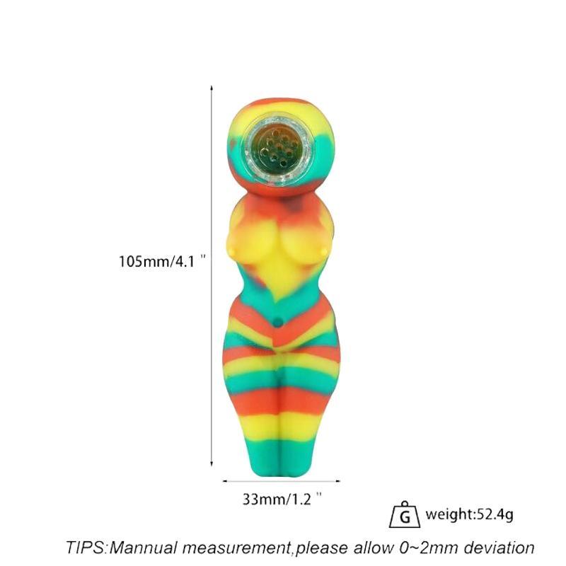 Female Silicone Tobacco Hand pipe CO/B\HA