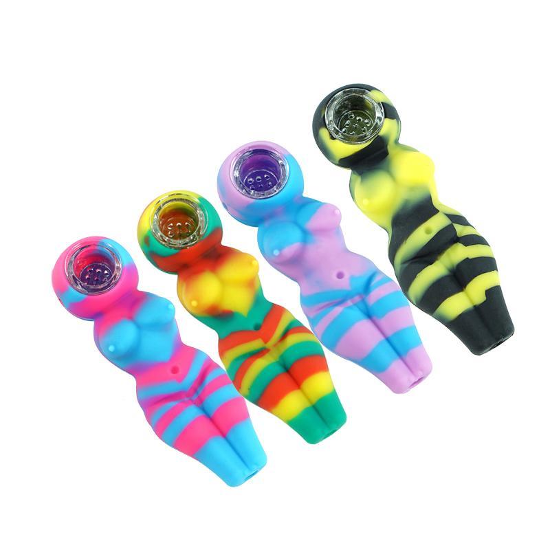 Female Silicone Tobacco Hand pipe CO/B\HA