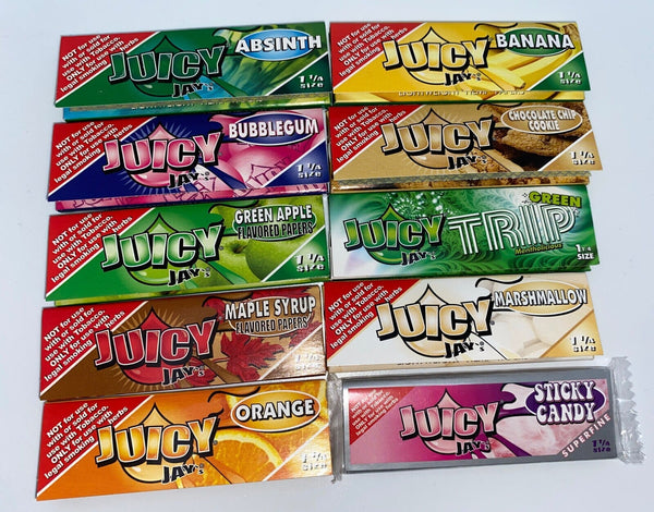 Flavor Juicy Jay’s 1.25 Rolling Papers + Variety CO/B\HA 