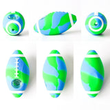 Football Smoking Pipe Silicone Hand Pipe with glass bowl 4.0inches CO/B\HA 
