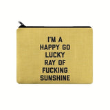 Funny Quote Carry-All Pouch Zipper Bag Storage Bag Cosmetic Bag Canvas Bag Pencil Bag, Coin Bag CO/B\HA 