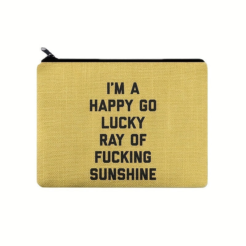 Funny Quote Carry-All Pouch Zipper Bag Storage Bag Cosmetic Bag Canvas Bag Pencil Bag, Coin Bag CO/B\HA 