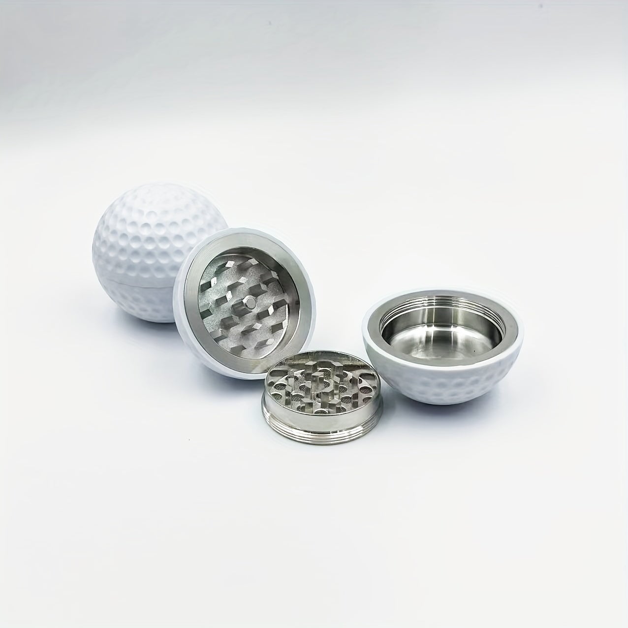 Golf Ball Grinder Design 3 Layers Zinc Alloy Grinder, Detachable Back Storage Container, Easier To Clean CO/B\HA 