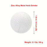 Golf Ball Grinder Design 3 Layers Zinc Alloy Grinder, Detachable Back Storage Container, Easier To Clean CO/B\HA 