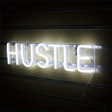 LED Hustle Neon Sign Novelty Light, Wall Art Decorative Wall Hanging Sign For Bedroom Living Room Kid's Room Party Home Decor CO/B\HA 