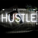 LED Hustle Neon Sign Novelty Light, Wall Art Decorative Wall Hanging Sign For Bedroom Living Room Kid's Room Party Home Decor CO/B\HA 