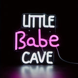 Little Babe Cave LED Neon Sign, 5V USB Powered Neon Light With Switch For Bedroom Wedding Birthday Party Game Room Home Wall Decor CO/B\HA 