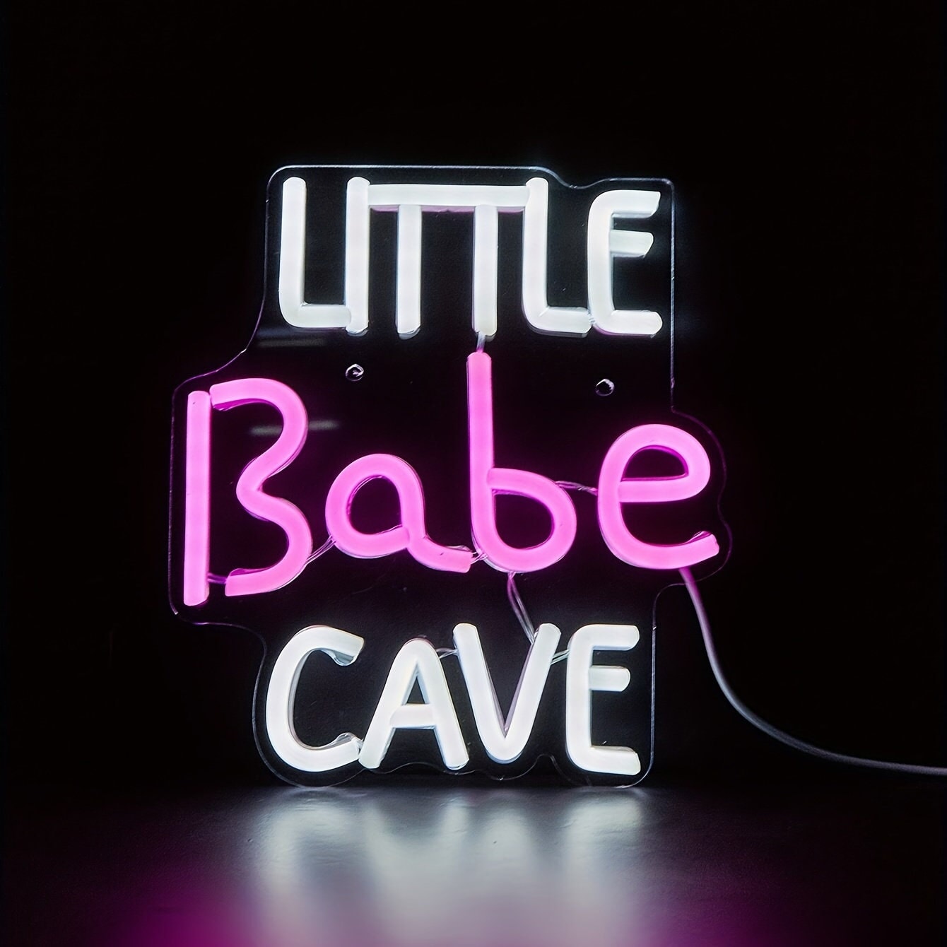 Little Babe Cave LED Neon Sign, 5V USB Powered Neon Light With Switch For Bedroom Wedding Birthday Party Game Room Home Wall Decor CO/B\HA 