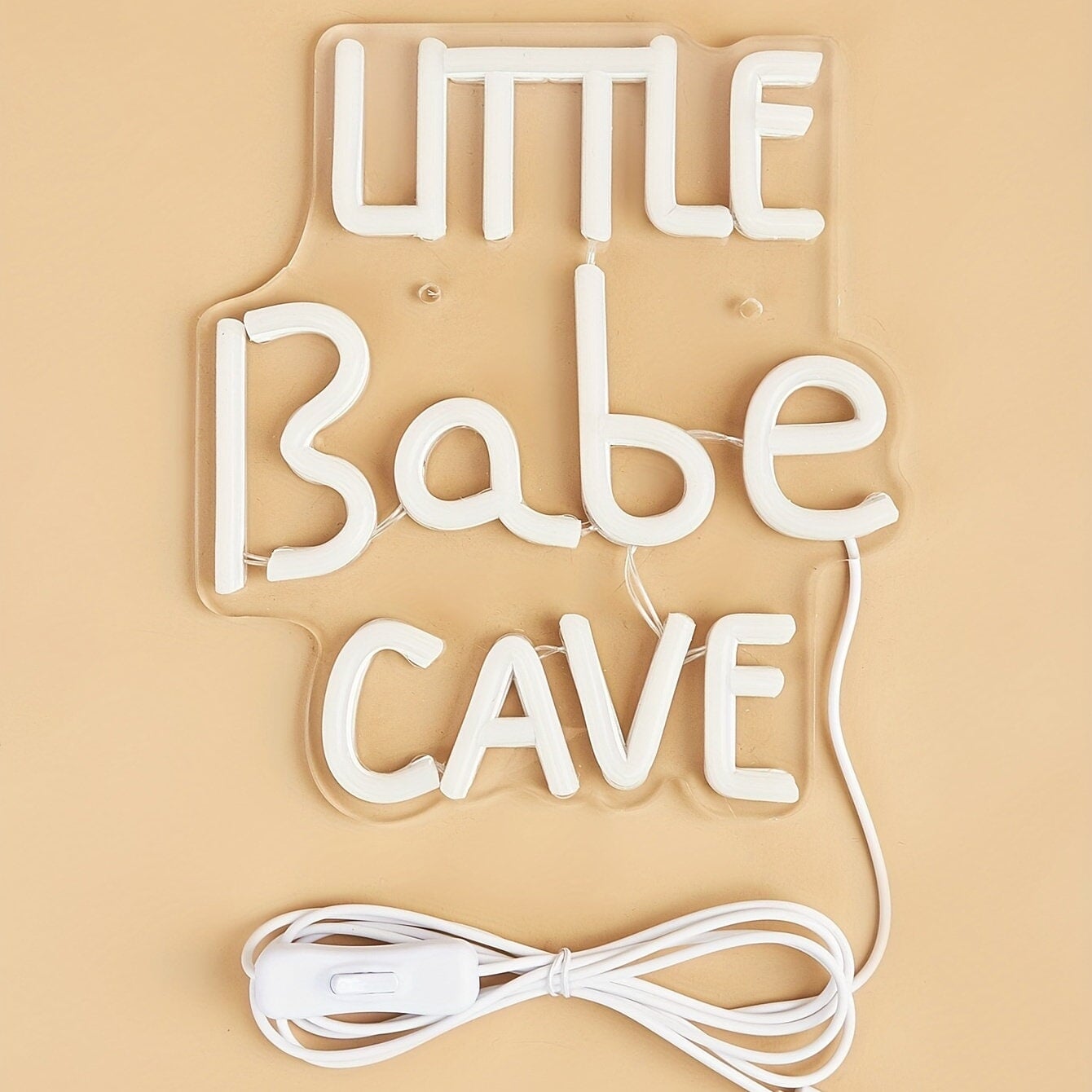 Little Babe Cave LED Neon Sign, 5V USB Powered Neon Light With Switch For Bedroom Wedding Birthday Party Game Room Home Wall Decor CO/B\HA 