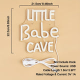 Little Babe Cave LED Neon Sign, 5V USB Powered Neon Light With Switch For Bedroom Wedding Birthday Party Game Room Home Wall Decor CO/B\HA 