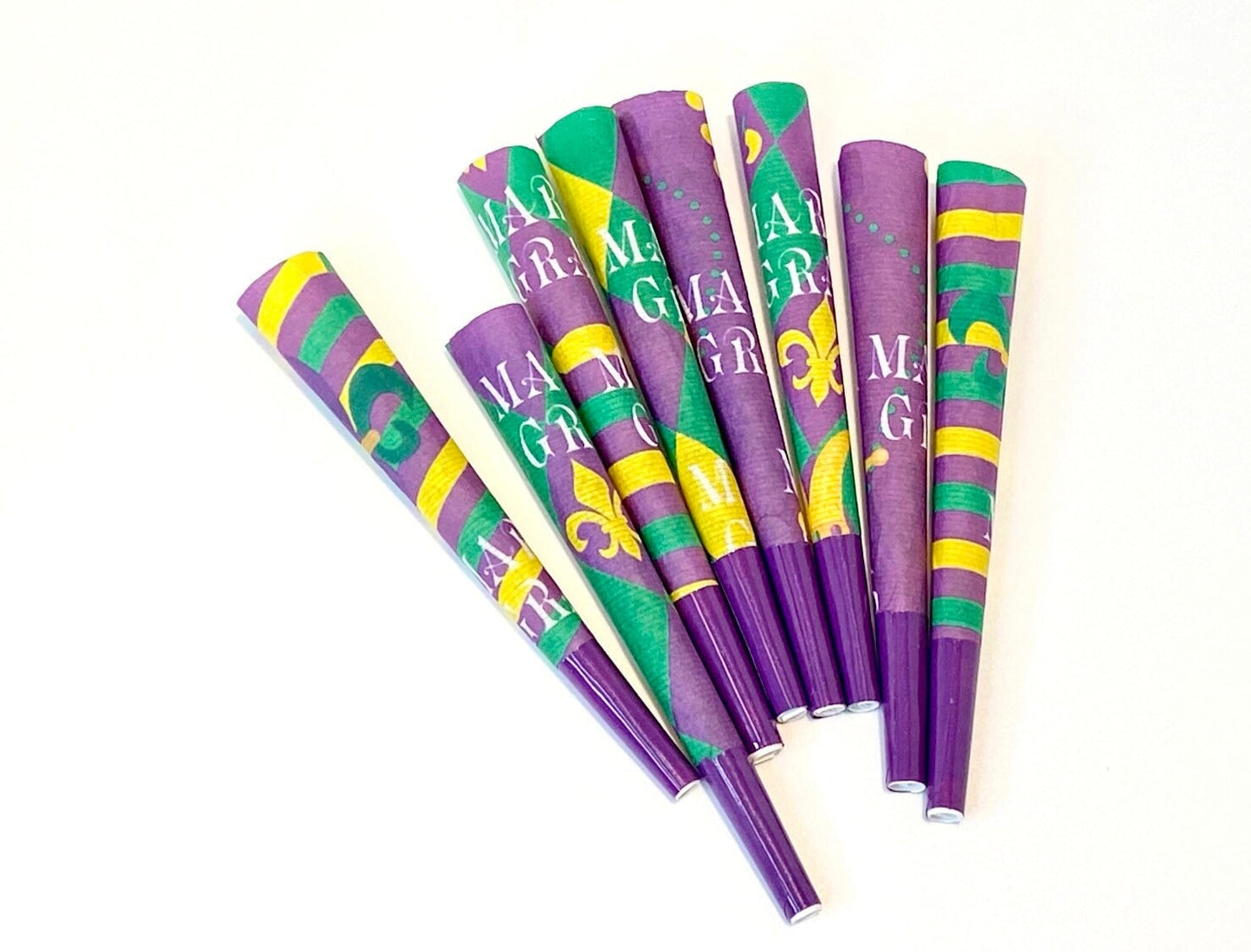 Mardi Gras Ya’ll - 8 Pre Roll Cones - 1.5 gram - CO/B\HA