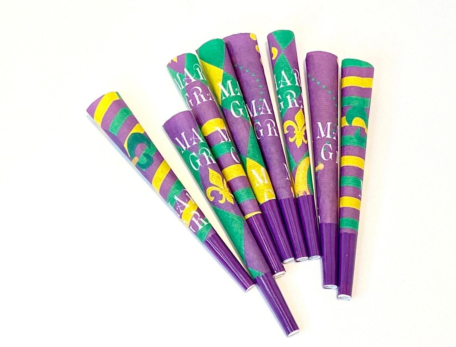 Mardi Gras Ya’ll - 8 Pre Roll Cones - 1.5 gram - CO/B\HA