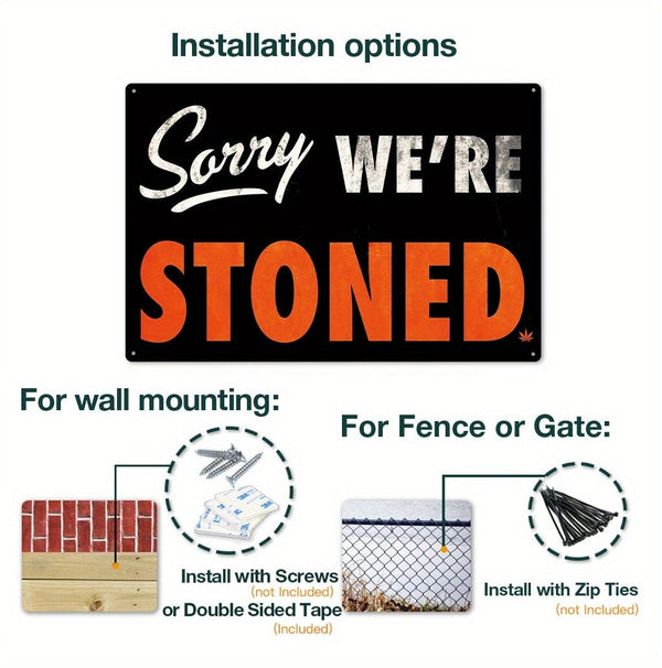 Metal Tin Sign (8''x12''), Vintage style Plaque Decor, Home DecorBar Decor, Cafe Decor, Garage Decor, Wall Decor, Waterproof, CO/B\HA 