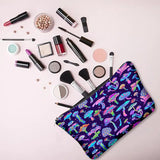 Mushroom Print Storage Zipper Bag, Multifunctional Stash, Makeup Bag, Lightweight Coin Purse CO/B\HA 