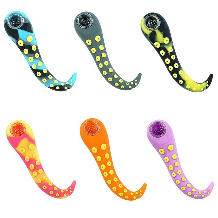 Octopus Hand Silicone Tobacco Pipe CO/B\HA 