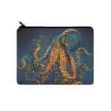 Octopus Print Zipper Storage Bag, Lightweight Makeup Bag, Versatile Carry-On Pouch CO/B\HA 