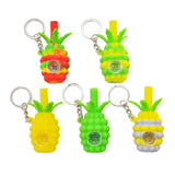 Pineapple Silicone Tobacco Pipe CO/B\HA Green/ Yellow 
