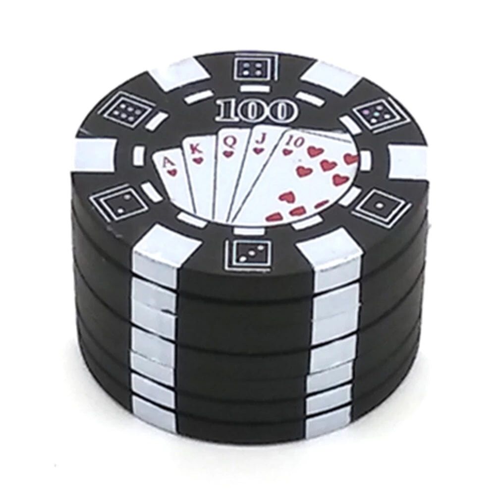 Poker Chip Style Herb Herbal Tobacco Grinder Grinders Smoking Pipe Accessories Gadget Red/Green/Black CO/B\HA 
