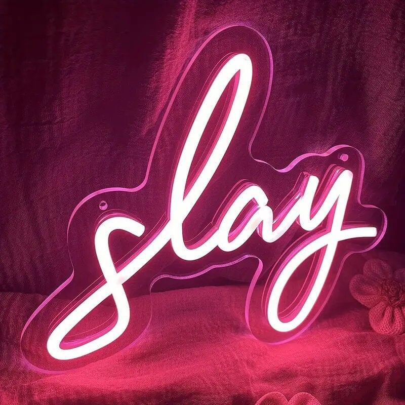 Slay Neon Sign For Wall Decor Adjustable Lighting Led Neon Light For CO B HA