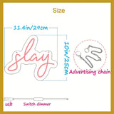 Slay Neon Sign For Wall Decor, Adjustable Lighting Led Neon Light For Bedroom Wall Decor Girls Aesthetic CO/B\HA 