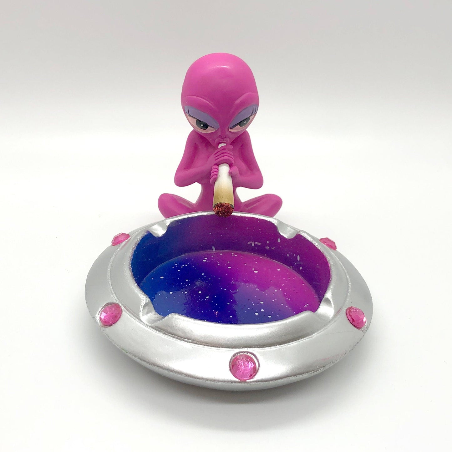 Smoking Alien Polyresin Ashtray CO/B\HA