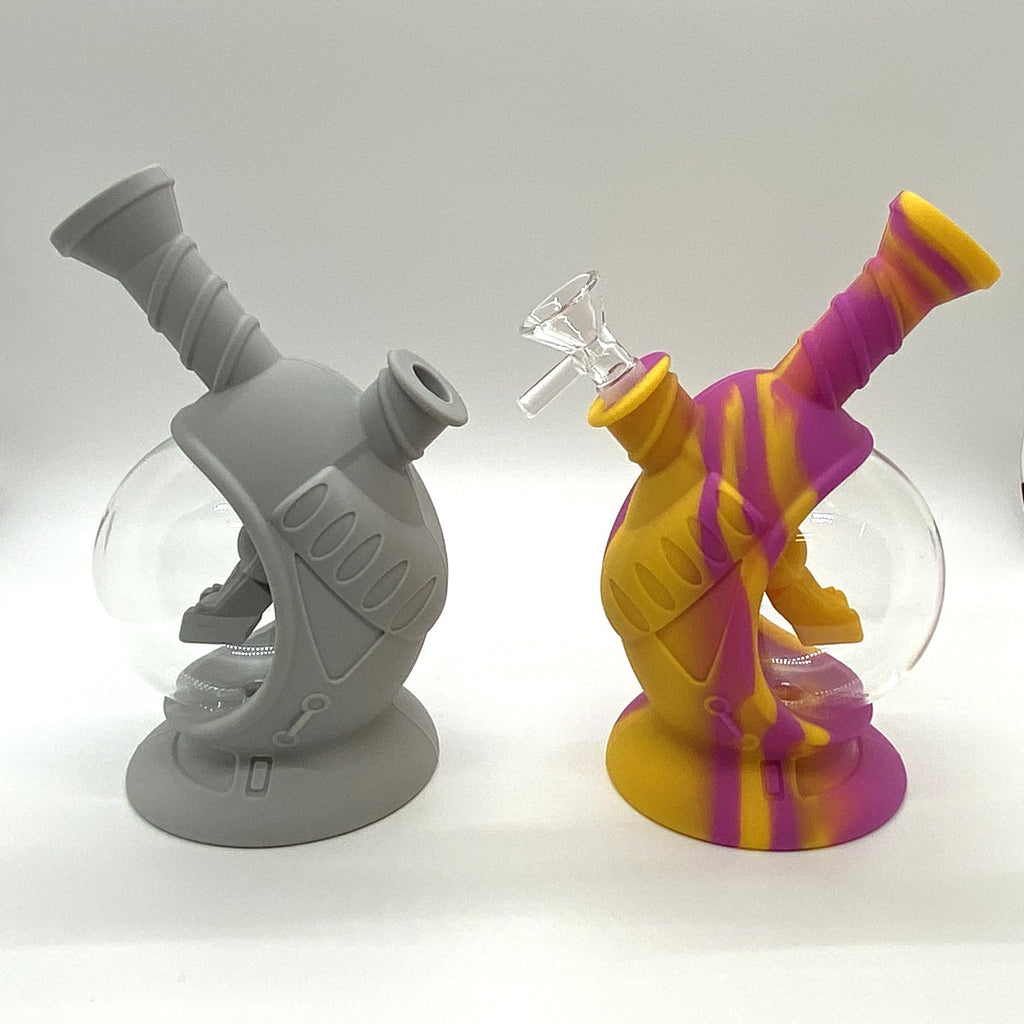 Space Capsule Water Pipe Silicone + Glass CO/B\HA 