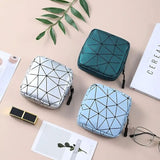 Stash Bag Make-Up Toiletry Pouch Waterproof Cosmetic Bag with Zipper Travel Packing Small Cosmetic Bag Accessory Organizer CO/B\HA