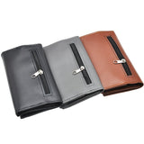 Stylish PU Leather Tobacco Pouch Bag: Portable Cigarette Rolling Pipe Tobacco Case Wallet Bag With Zipper - Perfect Smoke Accessory! CO/B\HA 