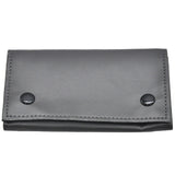 Stylish PU Leather Tobacco Pouch Bag: Portable Cigarette Rolling Pipe Tobacco Case Wallet Bag With Zipper - Perfect Smoke Accessory! CO/B\HA Black 
