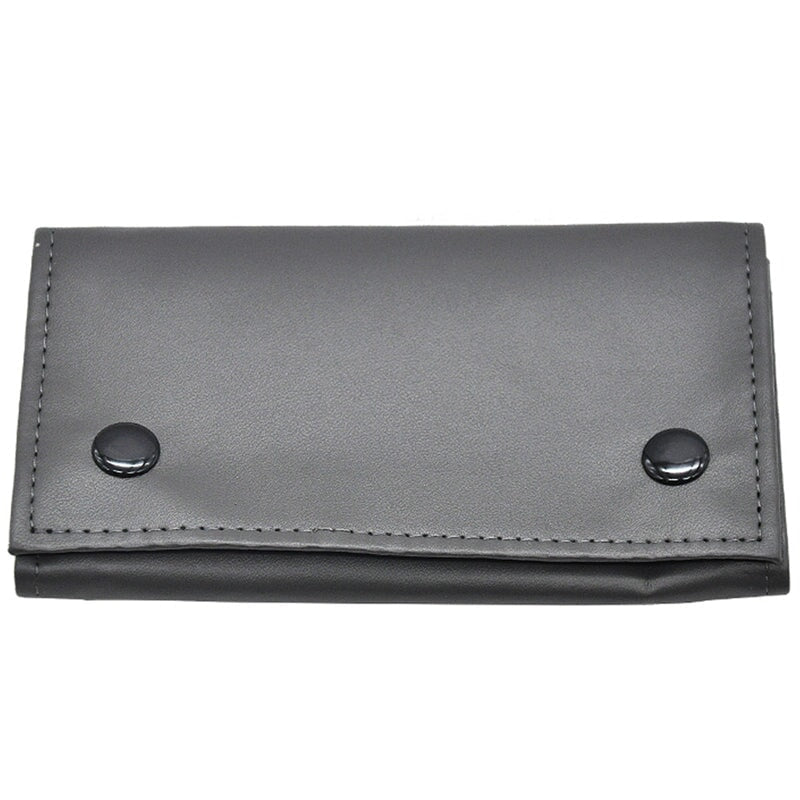 Stylish PU Leather Tobacco Pouch Bag: Portable Cigarette Rolling Pipe Tobacco Case Wallet Bag With Zipper - Perfect Smoke Accessory! CO/B\HA Black 