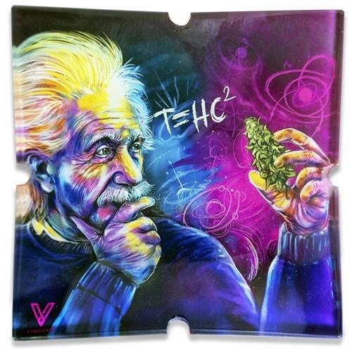 V Syndicate Blazin Glass Rolling Tray - T=HC2 Einstein CO/B\HA 