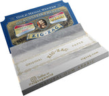 ZIG-ZAG Rolling Papers - Original White 70 mm Paper - Natural Gum Arabic - Thin Glue Sealing Line CO/B\HA