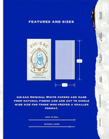 ZIG-ZAG Rolling Papers - Original White 70 mm Paper - Natural Gum Arabic - Thin Glue Sealing Line CO/B\HA